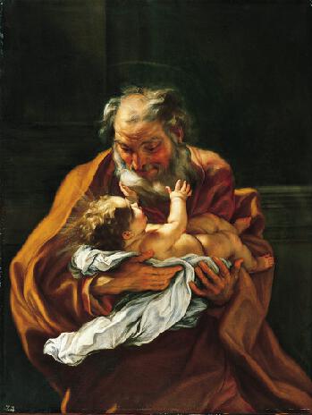 Saint Joseph and the Infant Christ (c. 1670) by Baciccio